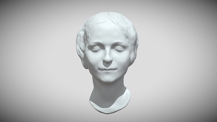 Inconnue de la Seine cast study 3D Model