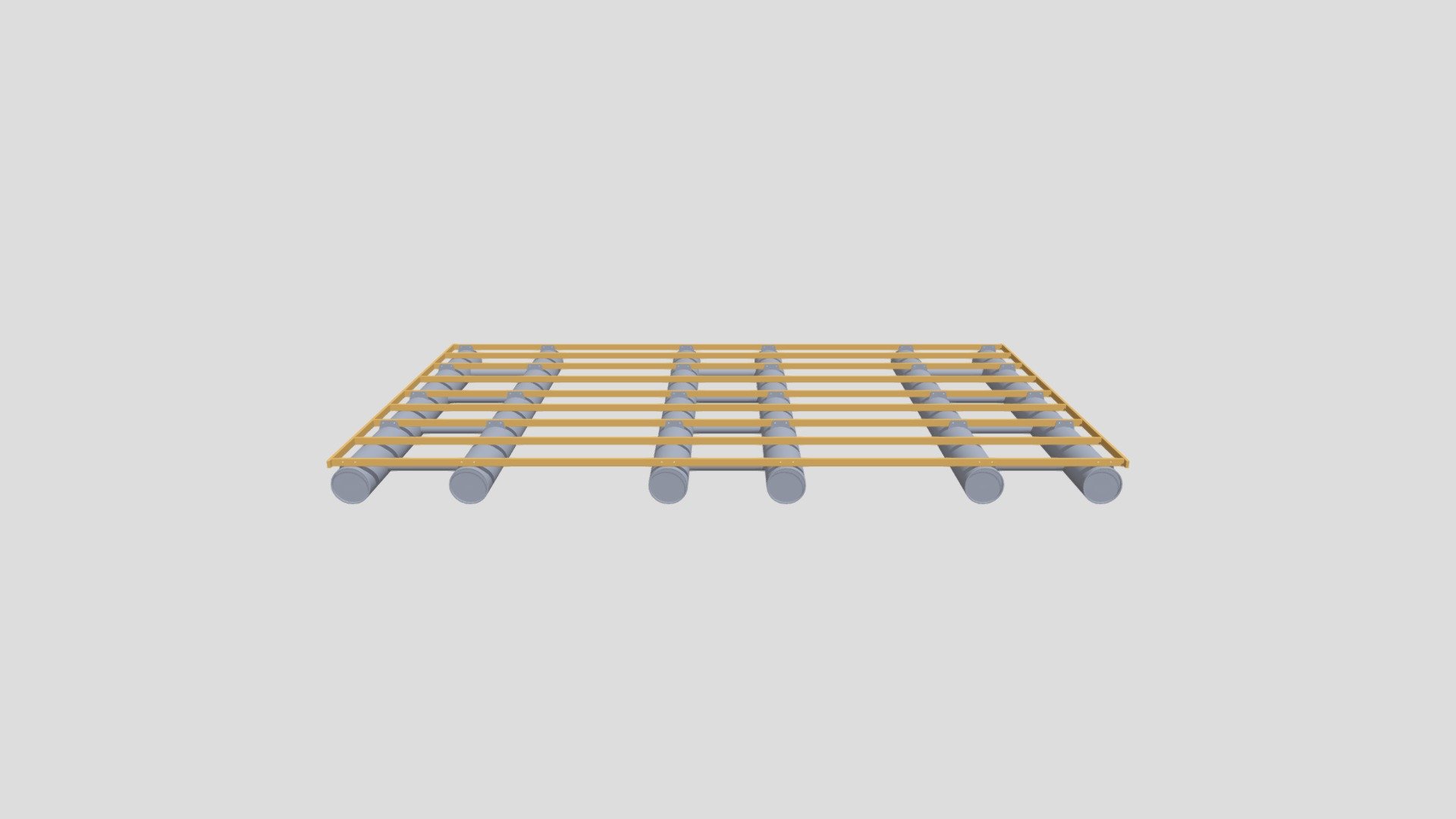 Основание + каркас, 3 по 6 метров - 3D model by koclow777 [0702c41 ...