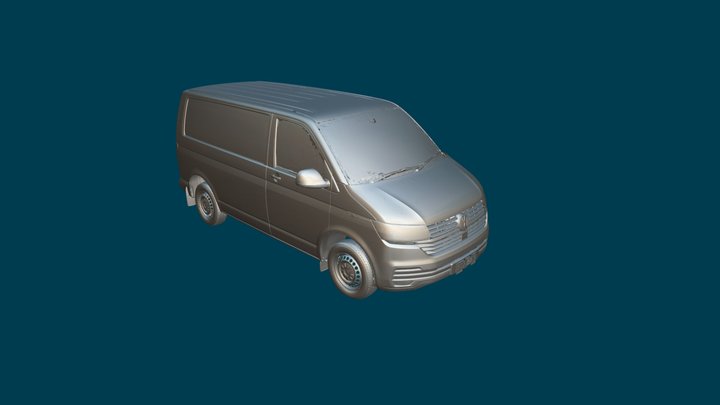 Volkswagen T6 Transporter SWB Van Only Exterior 3D Model