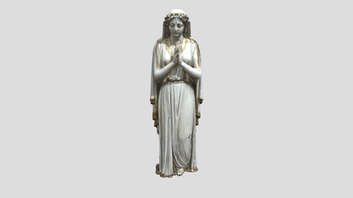 Serene Prayer 3D Model