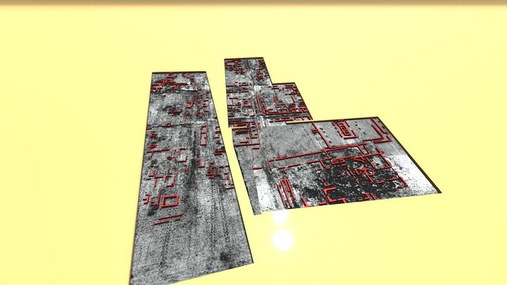 Vieux Forum 3D representation of GPR data 2018 3D Model