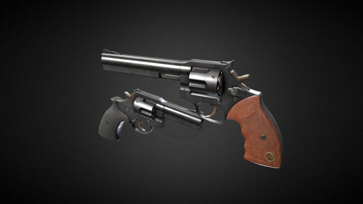 MR73 Revolver 3D Model