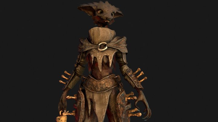 Arthrav the Catfolk 3D Model