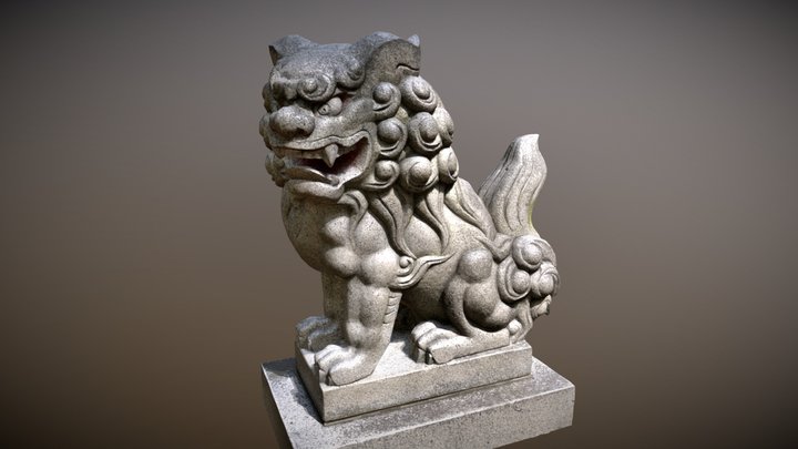 狛犬(Guardian lion-dog) 3D Model