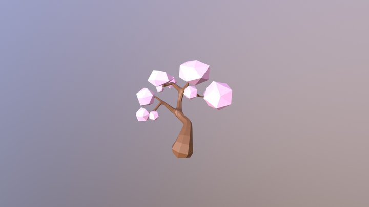 Simple Japanese Tree 3D Model