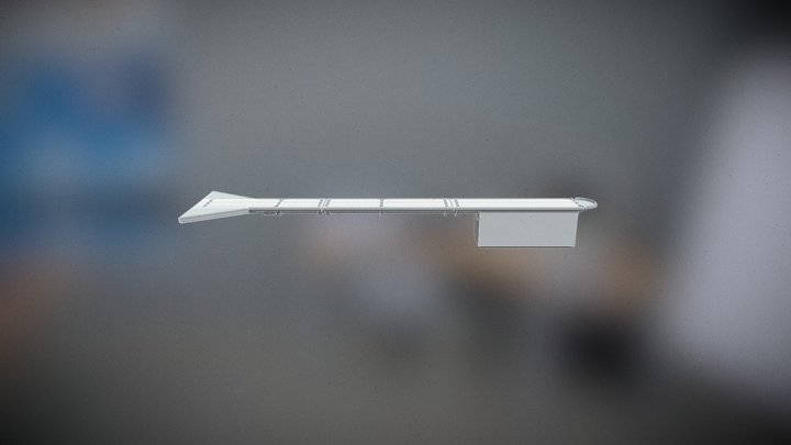 utrigger, stålrist 3D Model
