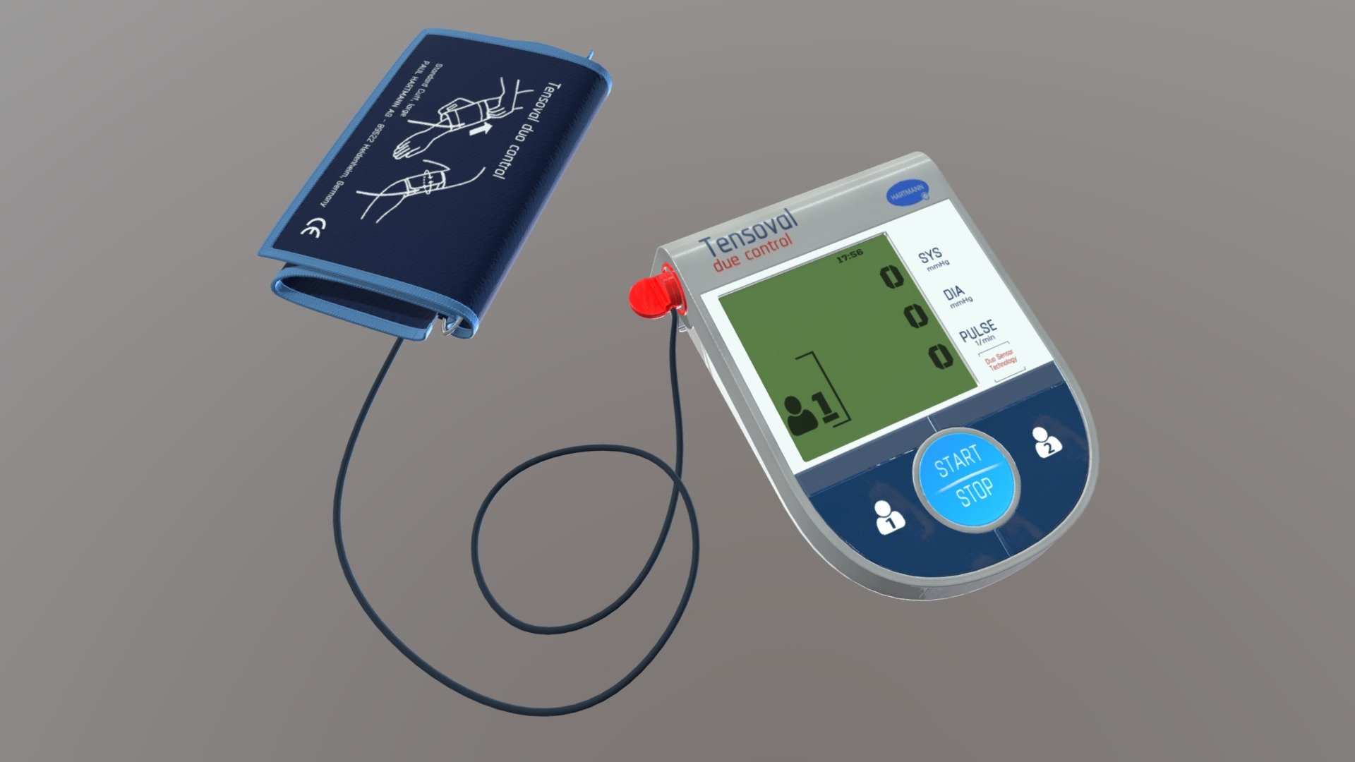 Hartmann Tensoval blood pressure monitor 3D model by DaweM [07094c9