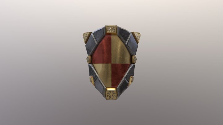 Modern Shield 3D Model