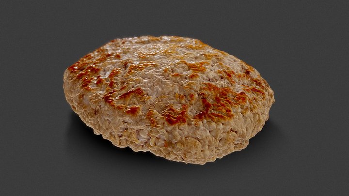 [3d scan RAW MESH]  hamburger patty