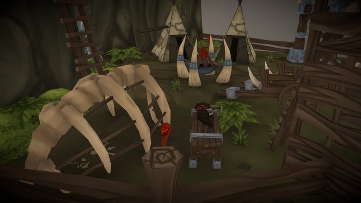 Jungle Camp 3D Model