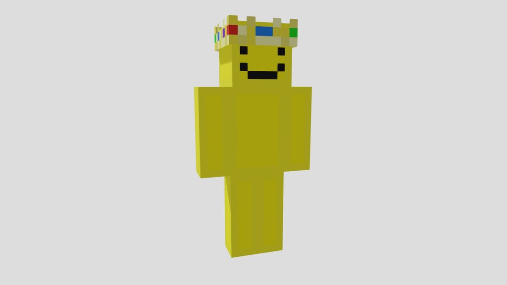 PrinceZam 3D Model – Minecraft Style Character
