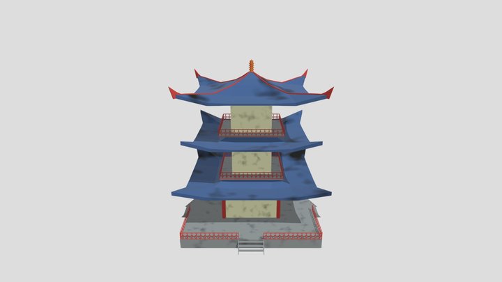 Pagoda - japanese house 3D Model