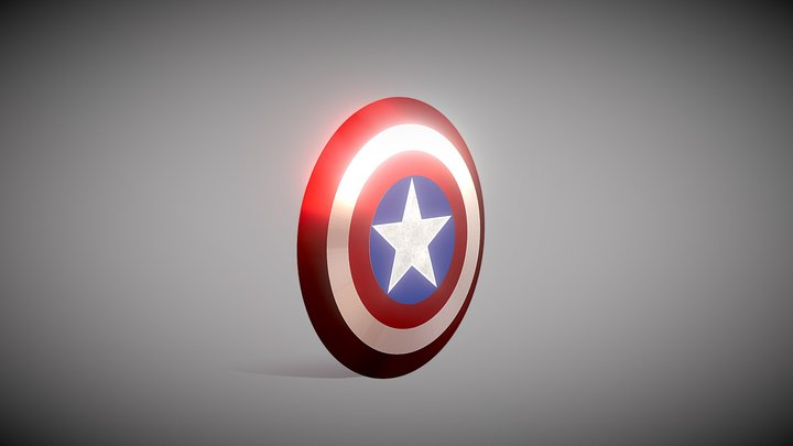 Escudo capitan america-captain America 3D Model