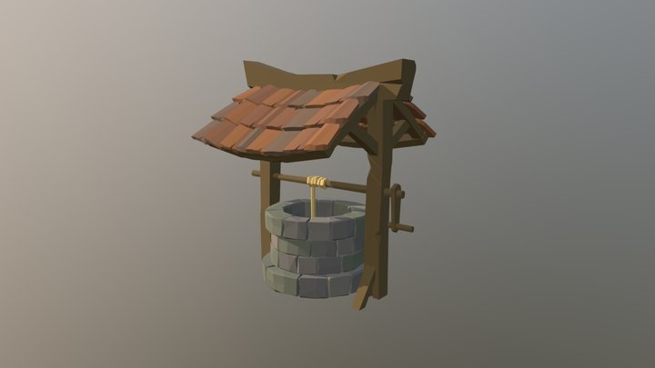 Old Stone Well - Low Poly Asset