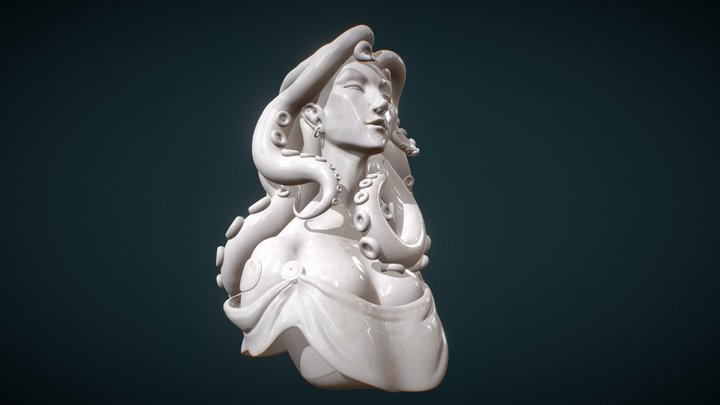 Esben Lash Octopus Woman 3D Model