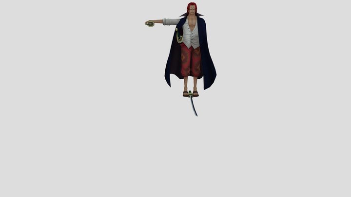 shanks_film_red___bounty_rush_by_josoukitsune_df 3D Model