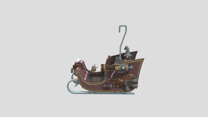 steampunk_sleigh_-_xmas_contest 3D Model