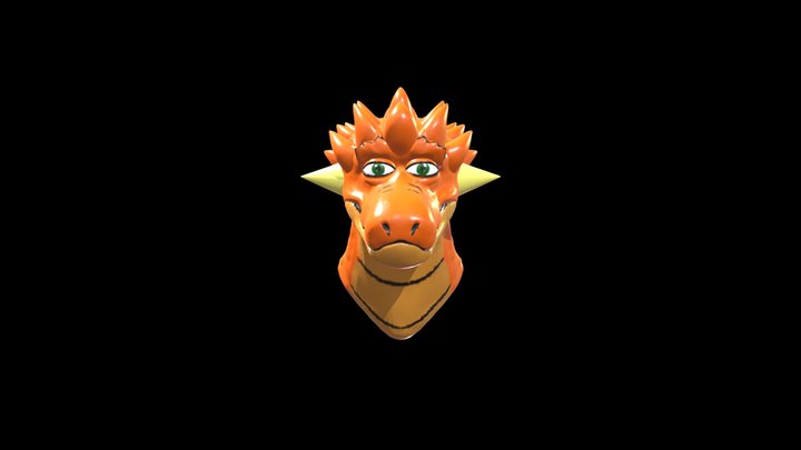 Engy Bust Flat 3D Model
