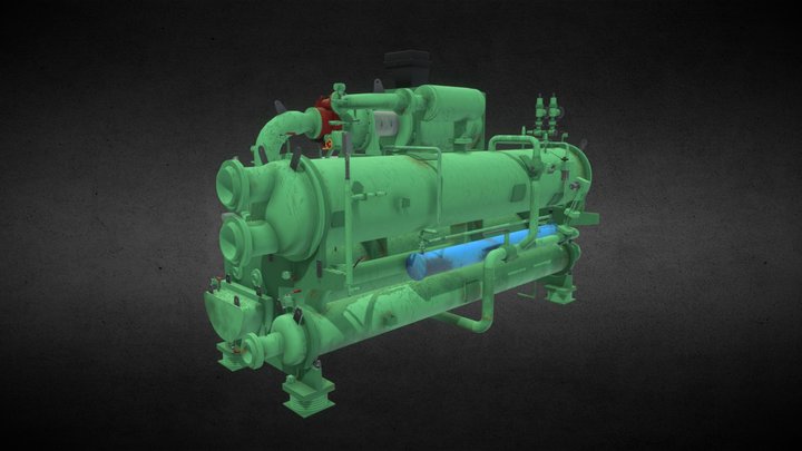 Water Cooling System 3D Model