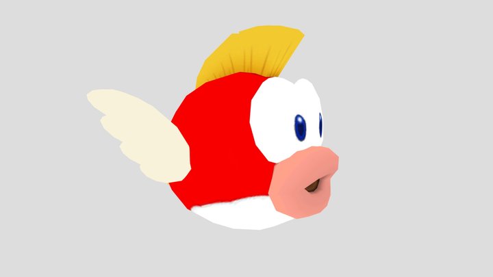 Mario Super Sluggers - Cheep Cheep – Free 3D Model STL