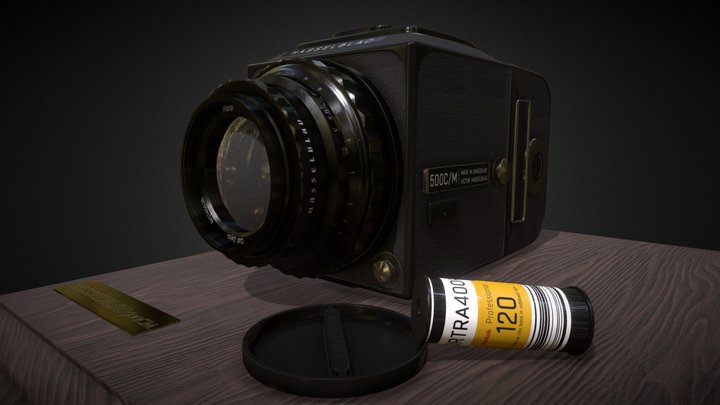 Hasselblad 5oo C/M High Poly 3D Model