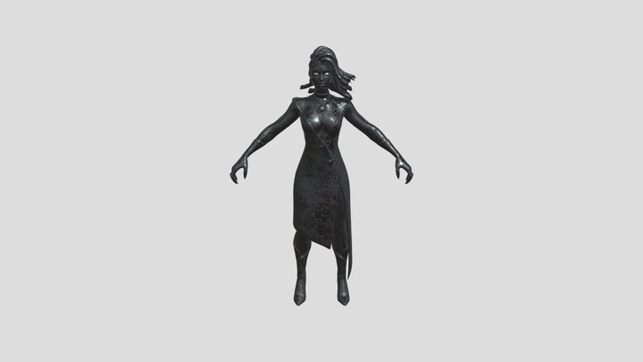 Fortnite Medusa Statue 3D Model