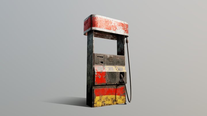 Pump - Gas station - PostApo 3D Model