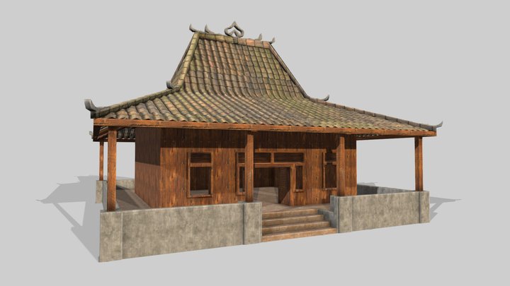 Rumah Joglo ( Jawa ) 3D Model