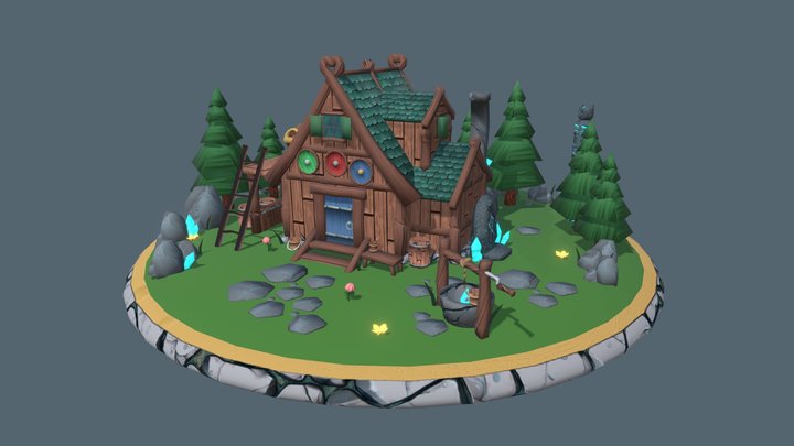 Nordic House 3D Model