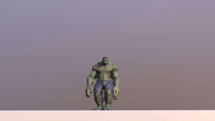 Hulk Jump 3D Model