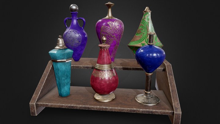 Potions – Kostenloses 3D-Modell STL