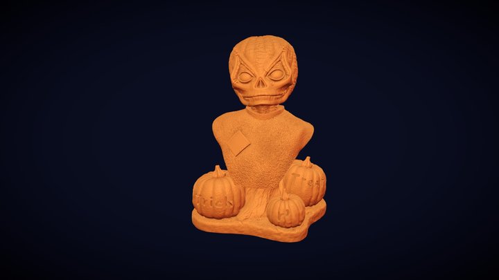 Sam Unmasked - Trick r Treat 3d Sculpted Bust 3D Model