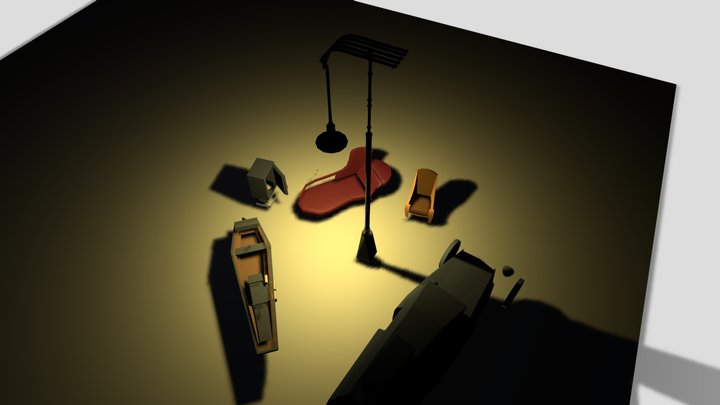 Dishonored - draft studies for XYZ school 3D Model
