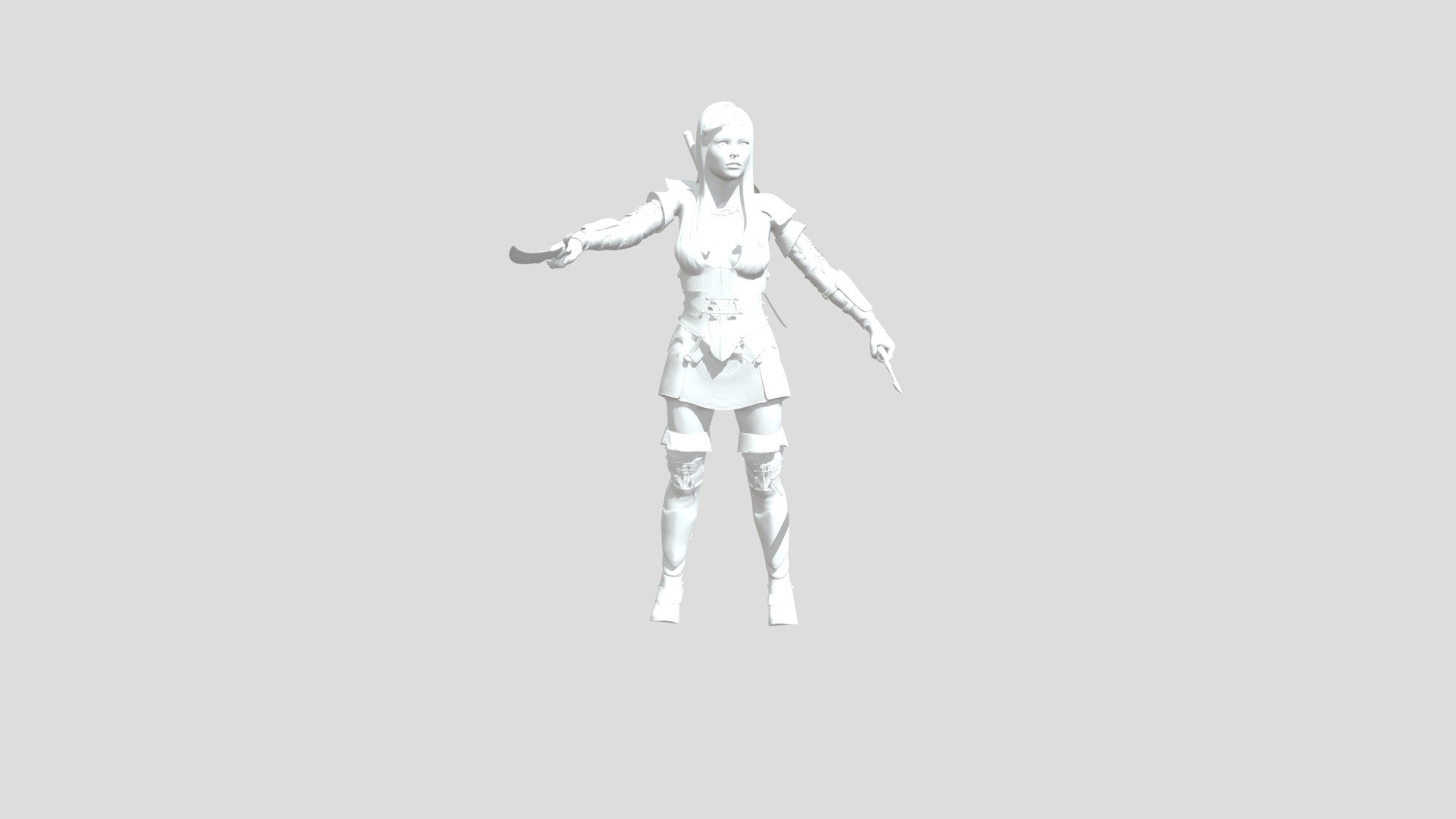 Kriegerin - 3D model by fifftyi [071a425] - Sketchfab