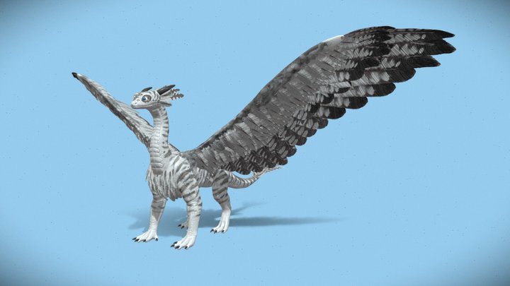 Gyrfalcon Dragon 3D Model