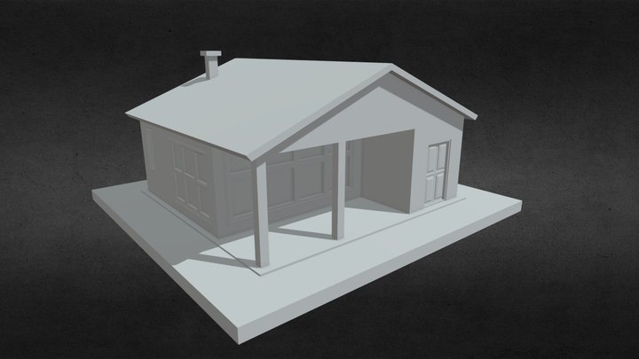 House Low Poly 3D Model