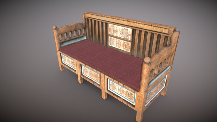 Indian Furniture - SOFA 3D Model