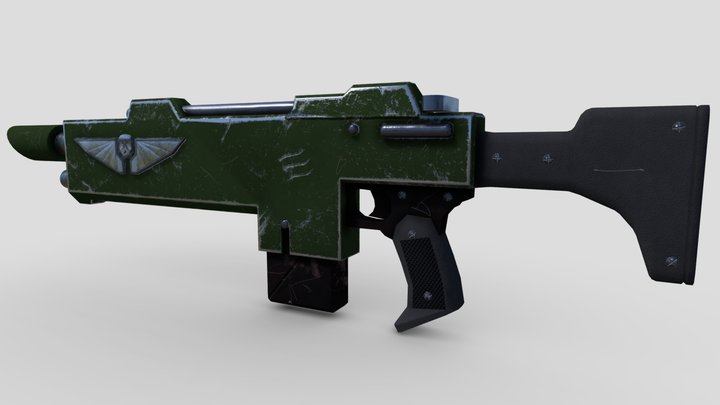 Laser Gun (Warhammer 40k) 3D Model