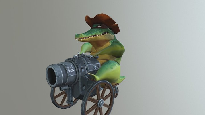 Croco 3D Model