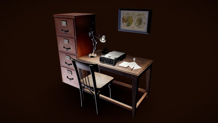 Old Office 3D Model