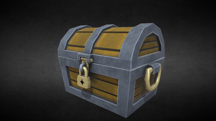 stylized treasure chest 3D Model