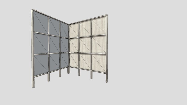 Division wood panel 3D Model