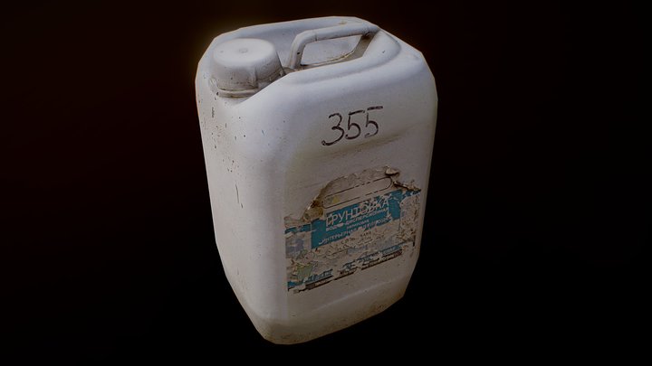 Plastic Jerrycan 3D Model