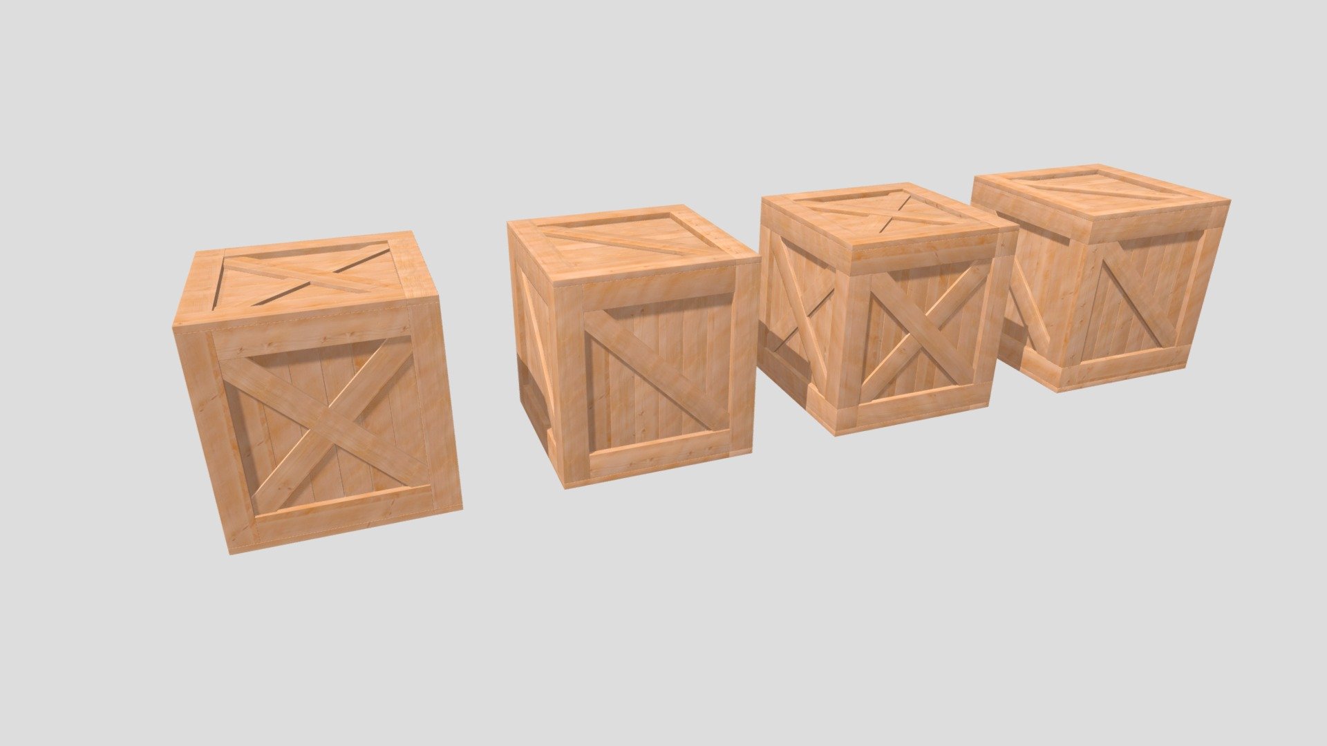 Wooden Crate Box Collection - Buy Royalty Free 3D model by Philip Storm ...