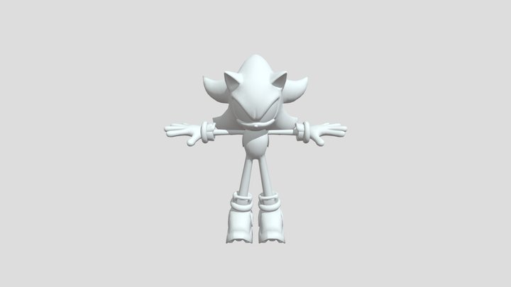 Black Sonic 3D Model