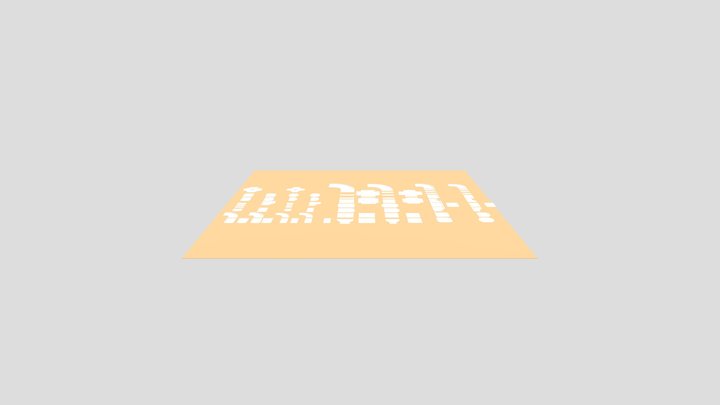 Cartoon Roads 3D Model