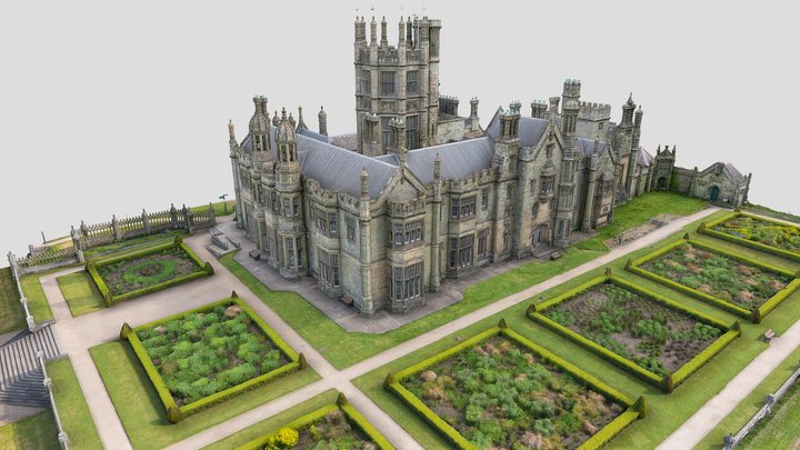 Margam Castle - Exterior 3D Model