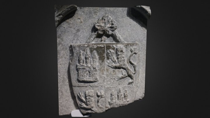 Sculptural coat of arms 3D Model