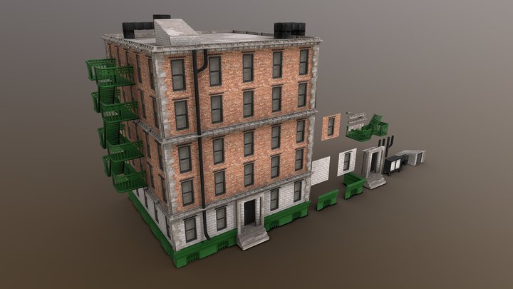 Modular Buildings 3D Model
