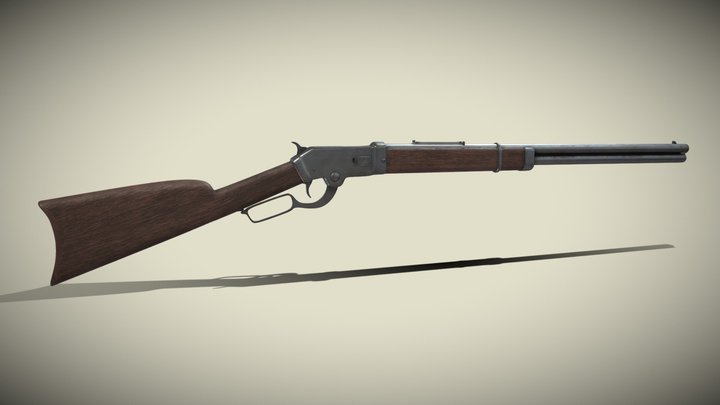 Colt Burgess Rifle 3D Model